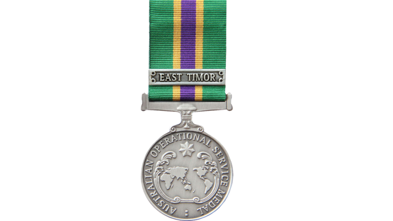 Australian Operational Service Medal - Civilian front