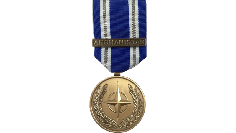 North Atlantic Treaty Organization Medal with Clasp ‘Afghanistan’ front