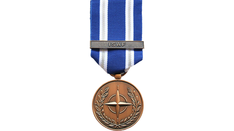 North Atlantic Treaty Organization Medal with Clasp ‘ISAF’ front