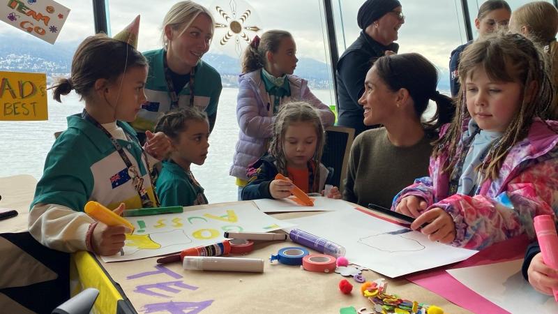 The Duchess of Sussex meets with family and friends of Team Australia competitors at Invictus Games Vancouver Whistler 2025